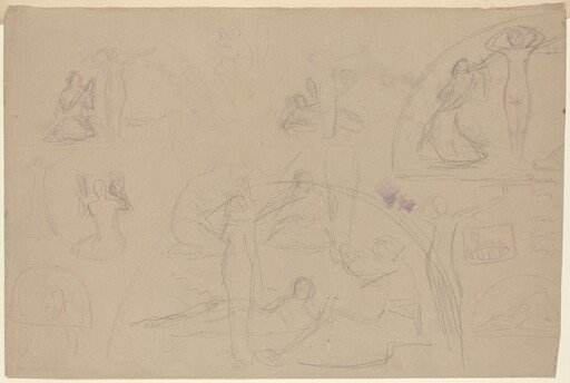 Studies for a Lunette [verso]