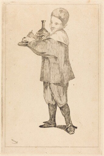 Child Holding a Tray (L'Enfant Portant un Plateau)