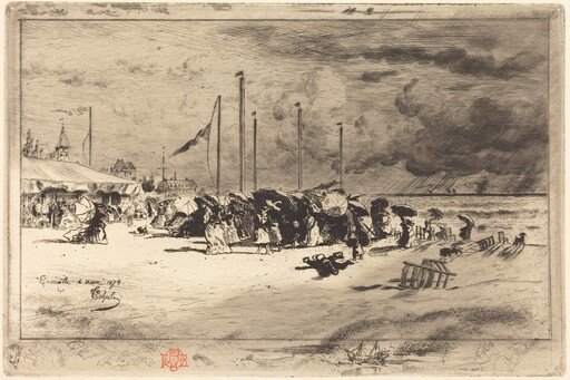 Un Grain à Trouville (Squall at Trouville)