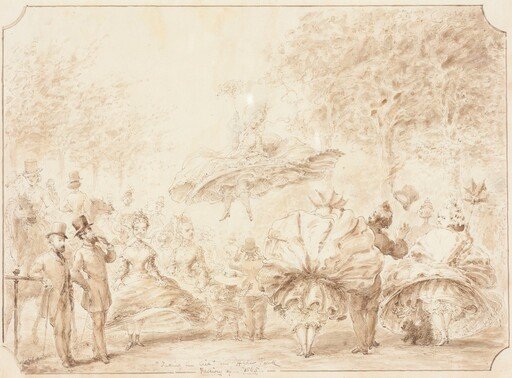 "Taking the Air" in Hyde Park [verso]