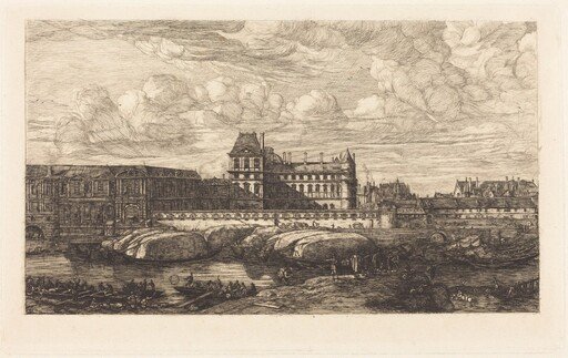 L'ancien Louvre d'après une peinture de Zeeman, 1651 (The Old Louvre, from a Painting by Zeeman, 1651)