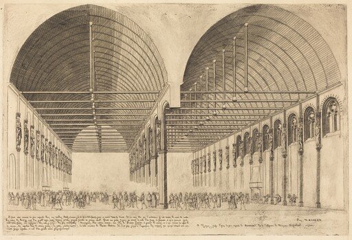 La salle des pas-perdus à l'ancien Palais-de-Justice, Paris (The Antechamber of the Palace of Justice, Paris)