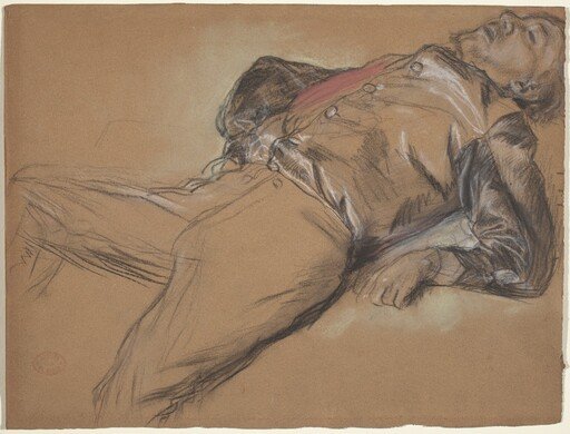 Fallen Jockey (study for "Scene from the Steeplechase: The Fallen Jockey")