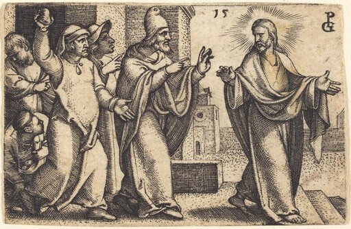 The Pharisees Wish to Stone Christ