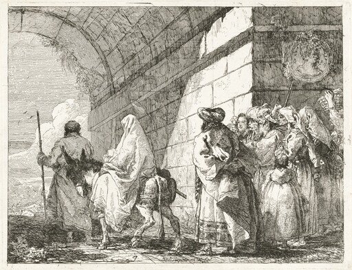 The Holy Family Passes under a City Arch