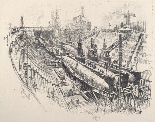 Submarines in Dry Dock