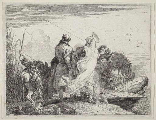 The Holy Family Preparing to Embark