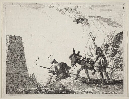 The Flight with Obelisk at the Left
