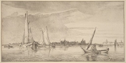 River with Town