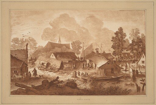 Village with Pond