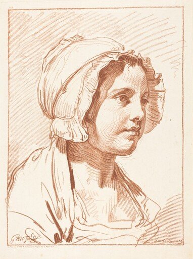 Head of a Young Woman Wearing a Cap
