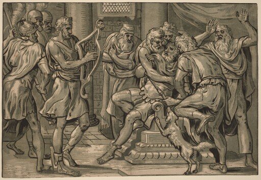 David Playing the Harp before Saul