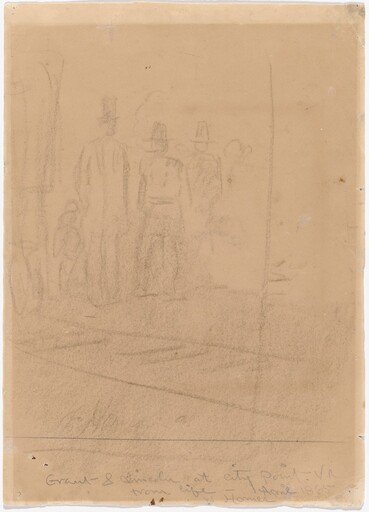 Grant and Lincoln at City Point, Virginia [recto]