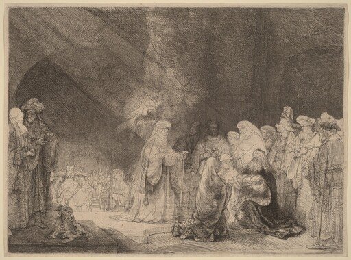 The Presentation in the Temple: Oblong Print