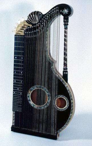 Schwarzer Zither