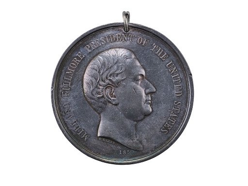 Indian Peace Medal, Millard Fillmore, United States, 1850