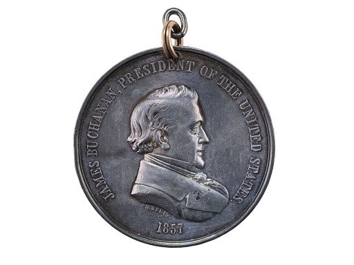 Indian Peace Medal, James Buchanan, United States, 1857