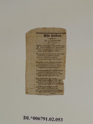 To A Coquette