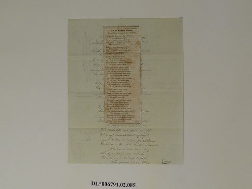 To an Indian Canoe