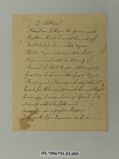 Poems addessed to Samuel Copp Esqr.