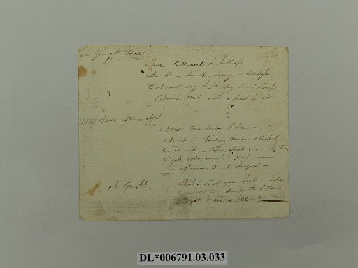 Leaflet on taking medicine