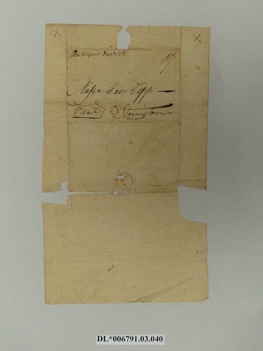 Envelope addressed to Mary Copp
