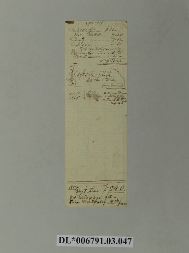 Receipt for wood