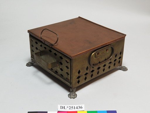Sad Iron Heater, Nurse Lamp, and Foot Stove Patent Model