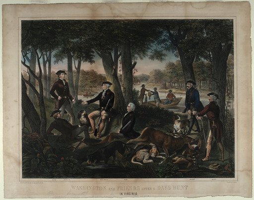 Washington and Friends After a Days Hunt