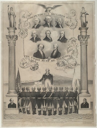 Independence Declared 1776. The Union Must Be Preserved