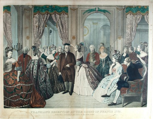 Franklin's Reception at the Court of France 1778 by John Smith