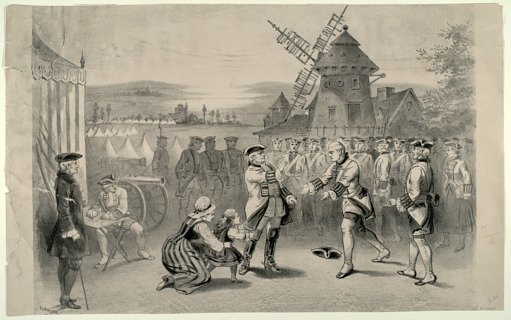Untitled (Soldiers and a family)