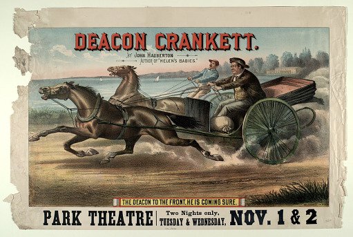 Deacon Crankett/ The Deacon to the front, He is coming sure.