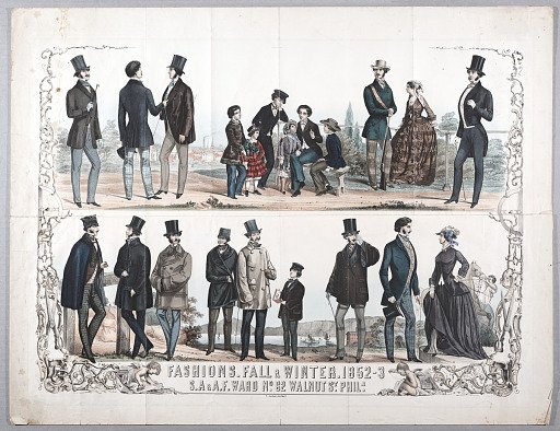 Fashions. Fall & Winter. 1852-3 S. A. & A. F. Ward...Philadelphia