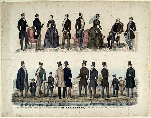 Fashions for Fall and Winter 1848-9 by S.A. & A.F. Ward