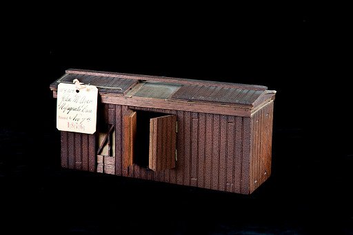 Ayer's Patent Model of a Refrigerator Car - 1876