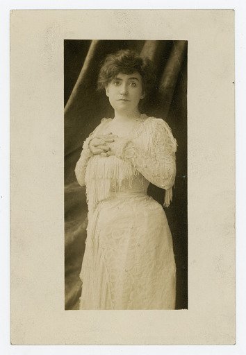 photograph; studio of Minnie Fiske in "Magda"