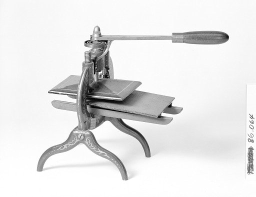 Hand printing press