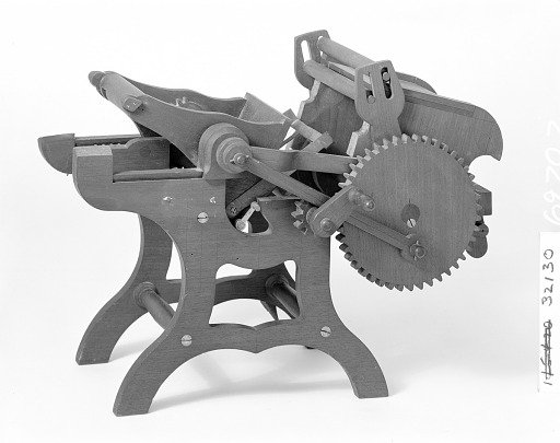 Patent Model of a Platen Printing Press