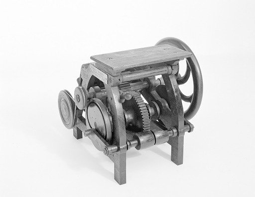 Patent Model for a Platen Printing Press