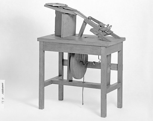Patent Model for a Machine for Smoothing the Sides of Type