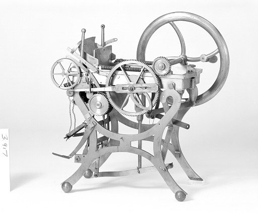 Patent Model of a Platen Printing Press