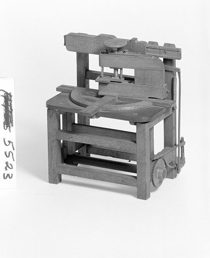Patent Model of a Book Trimmer