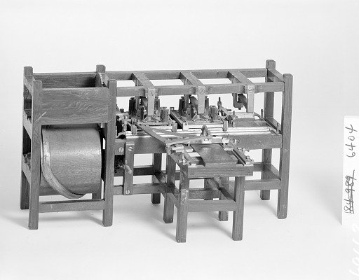 Patent Model of a Machine for Printing Paper Hangings