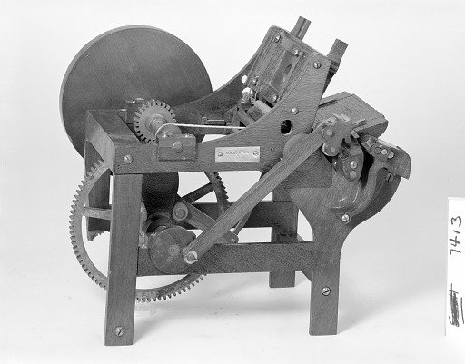 Patent Model of a Platen Printing Press