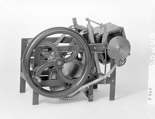 Patent Model for a Self-Inking Platen Press