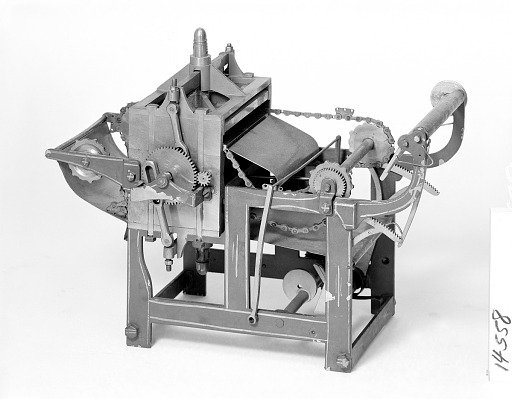 Patent Model of a Bed-and-Platen Printing Press