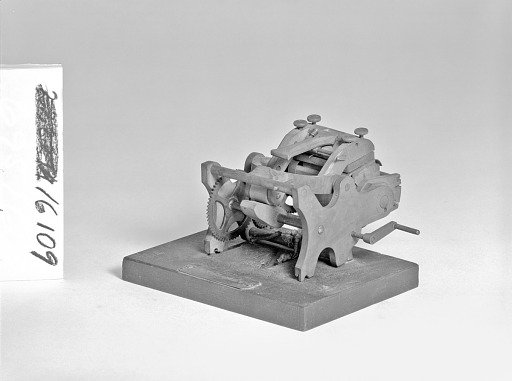 Patent Model of a Platen Printing Press