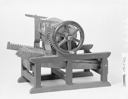 Patent Model for a Flatbed Cylinder Printing Press