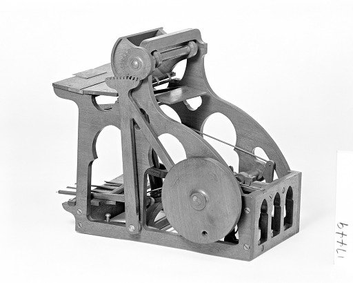 Patent Model of a Platen Printing Press